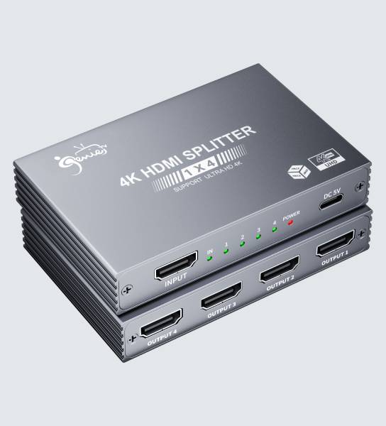 1 in 4 out 4k HDMI splitter, version 1.4