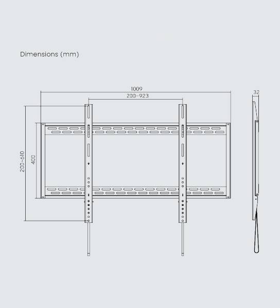 X-Large Heavy-duty Fixed TV Wall Mount - Image 6